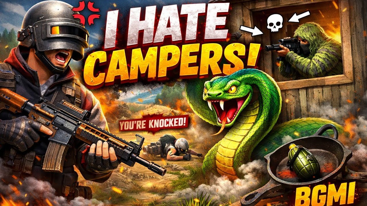 I hate CAMPERS🐍🤬 Watch Till LAST 📈 #pubgmobile #gaming  @PUBG 