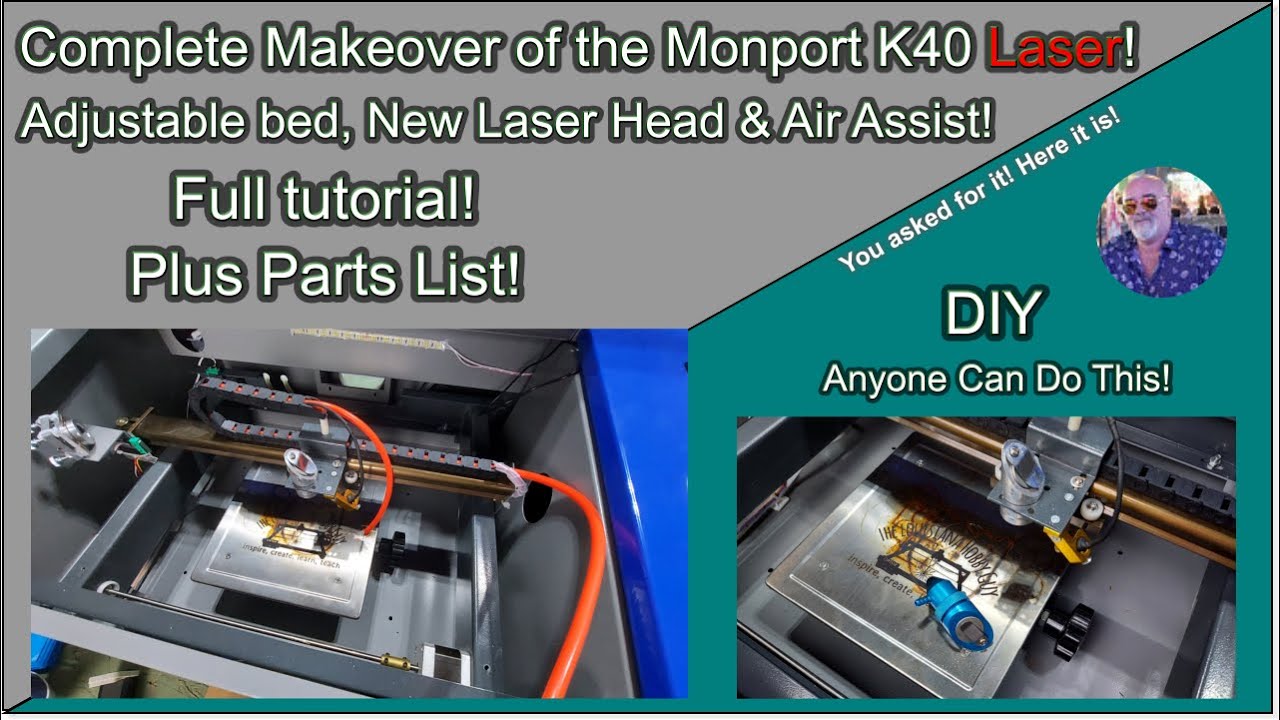 👌 Upgrading a K40 Co2, changing the laser head, air assist and more! #1 Requested Video!