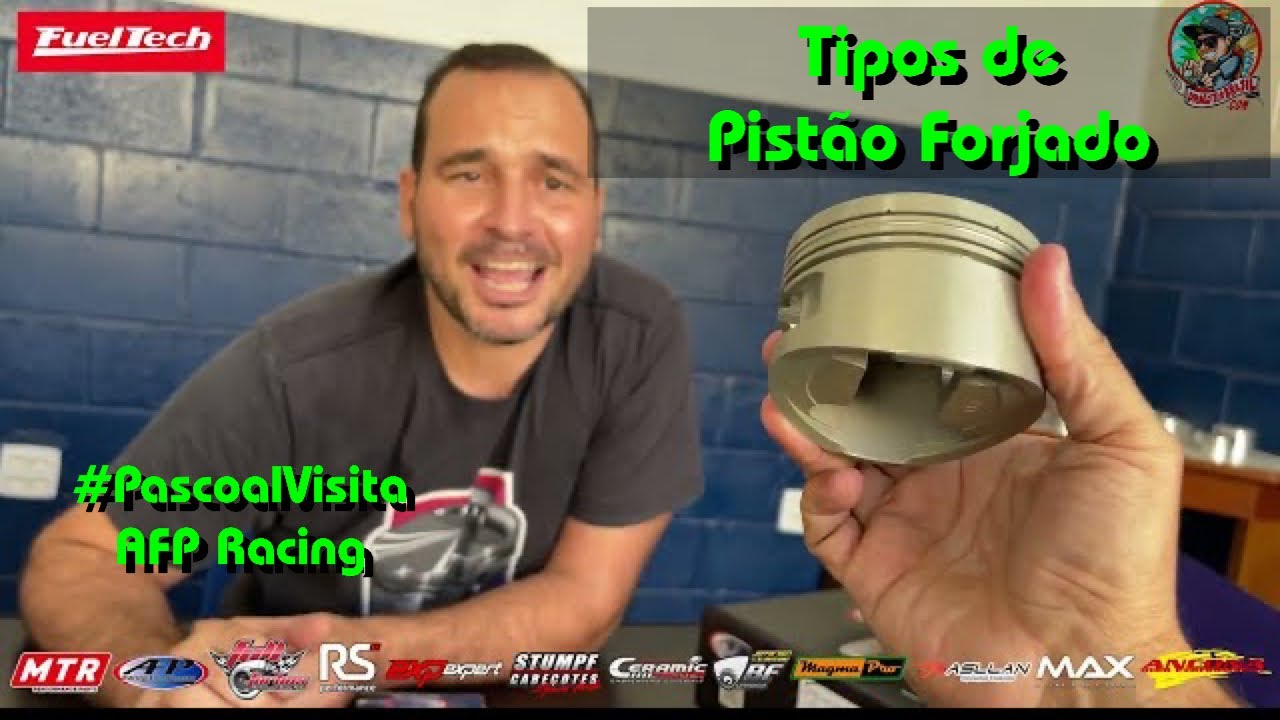 Tipos de pistão forjado, materiais, tratamento… #pascoalvisita #AFPracing Pistons