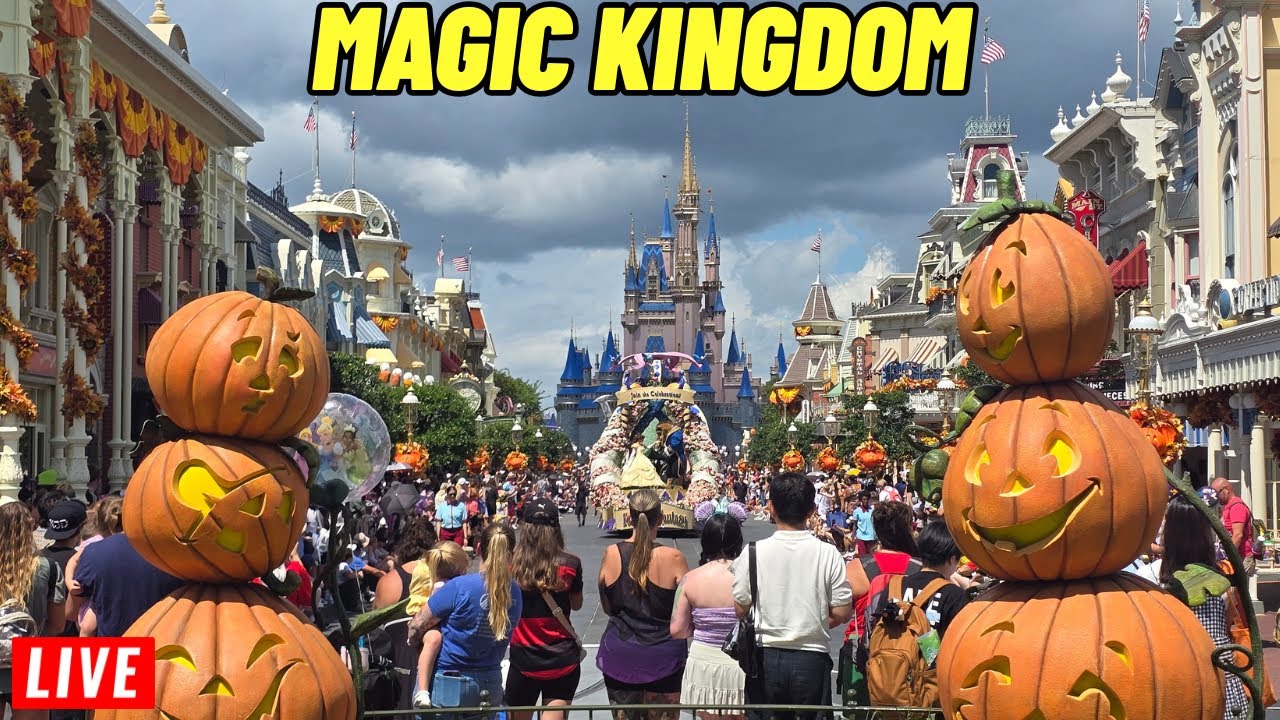 🔴LIVE: Magic Kingdom Friday with rides, shows, parades at Walt Disney World 10/24/2025