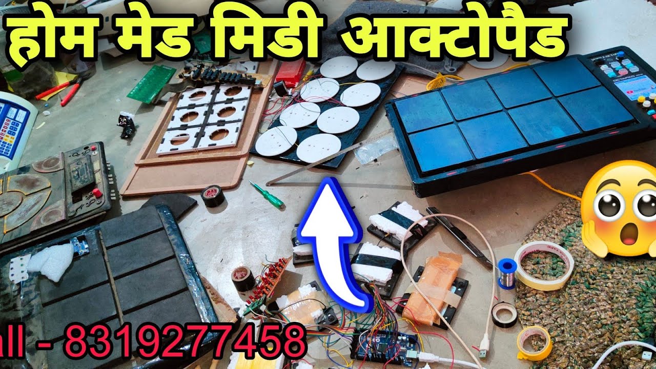 पैड बनाने का लाइव कनेक्शन // Free wiring midi Octapad // Home made Octapad // Arun Prajapati