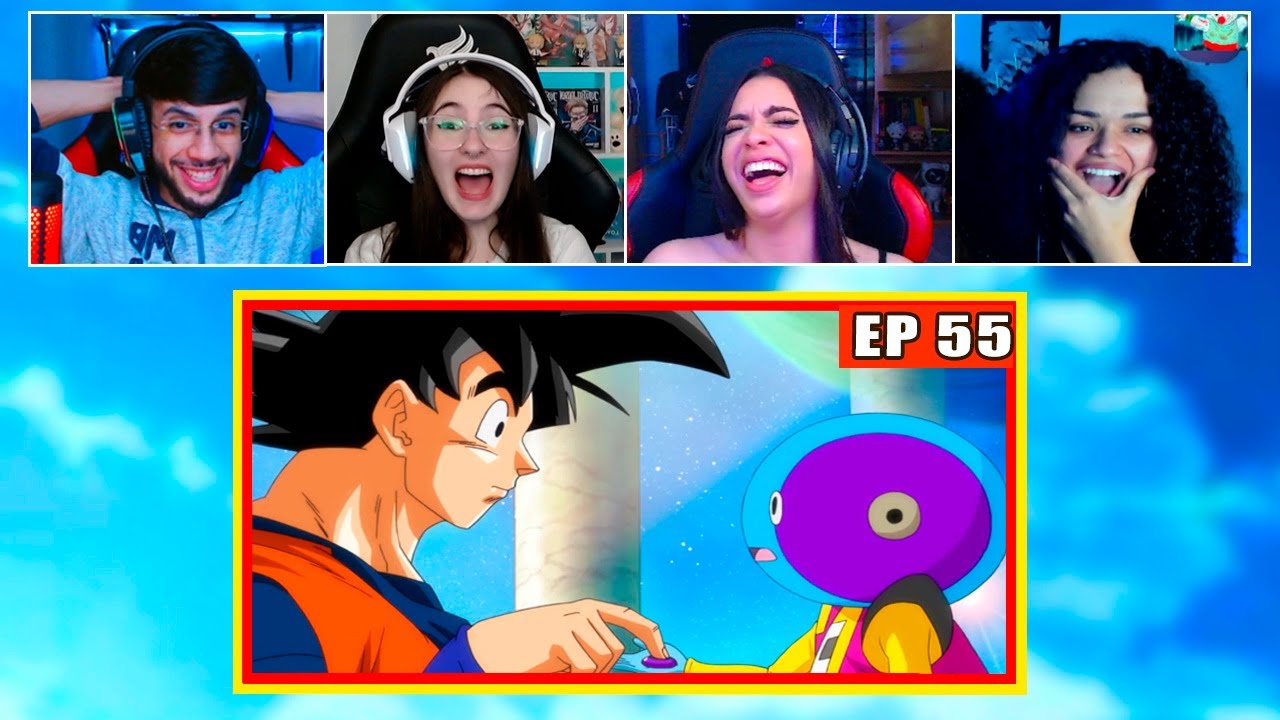 Goku vai até o Zenho | 4 Pessoas Reagindo | Dragon Ball SUPER - EP 55
