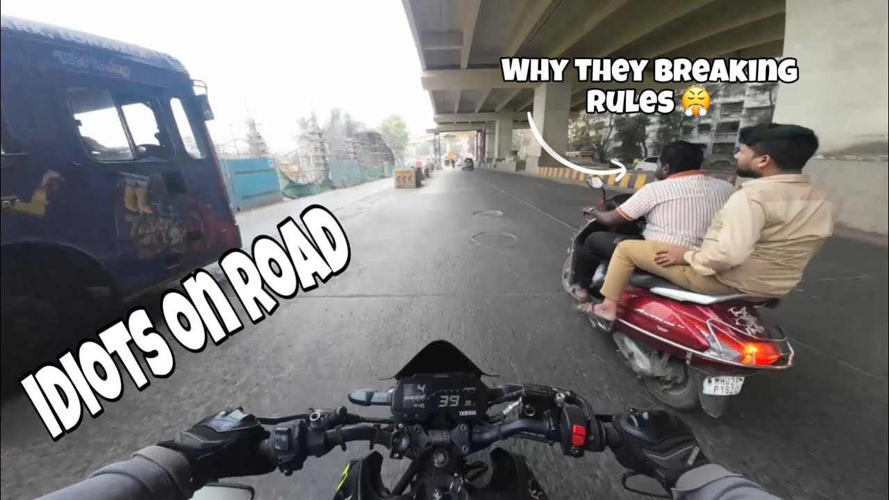 Traffic Rules? Kya Hota Hai Ye? 🤦‍♂️ | Idiots on Road 002 @SidOnThrottle342 