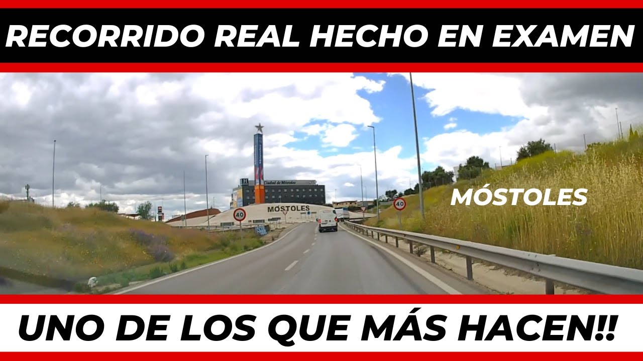Descubre uno de los RECORRIDOS Más habituales del EXAMEN PRÁCTICO de CONDUCIR en MÓSTOLES🔴