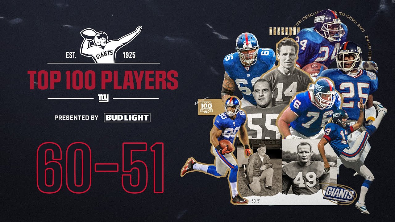 New York Giants TOP 100 PLAYERS | 60-51 Announced!