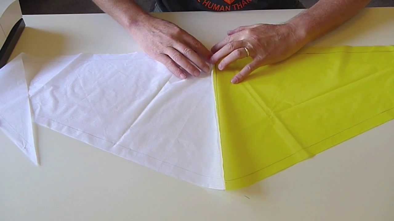 Kite sewing - cutout and seam