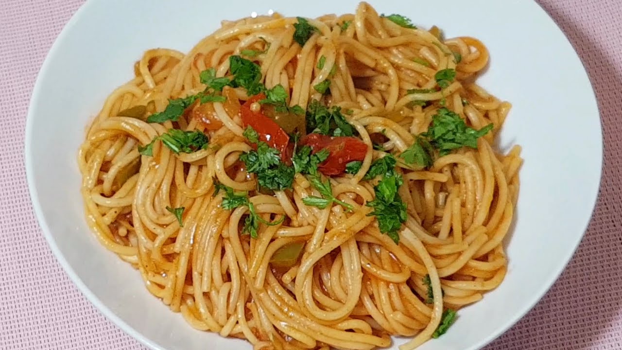 SPAGHETTI AUX LEGUMES : LA TOUTE NOUVELLE RECETTE  / SPAGHETTI WITH VEGGIES’ NEW RECIPE.