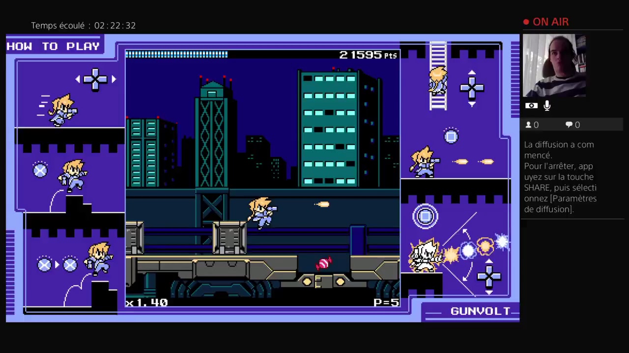Gal Gunvolt Live FR - Angel en Live