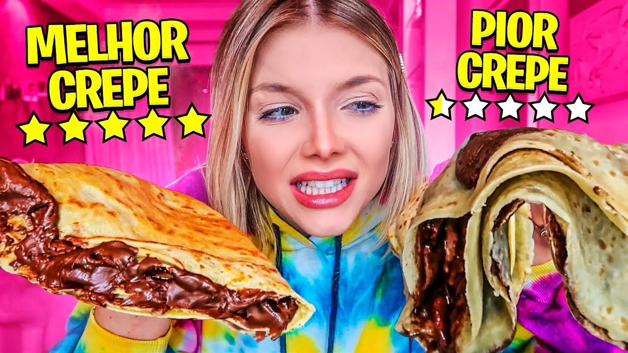 PROVEI O CREPE DE PIOR E MELHOR AVALIAÇÃO DO APLICATIVO