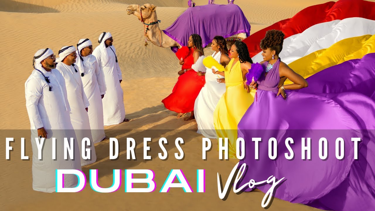 Flying Dress Photoshoot Dubai (Behind The Scenes Vlog)
