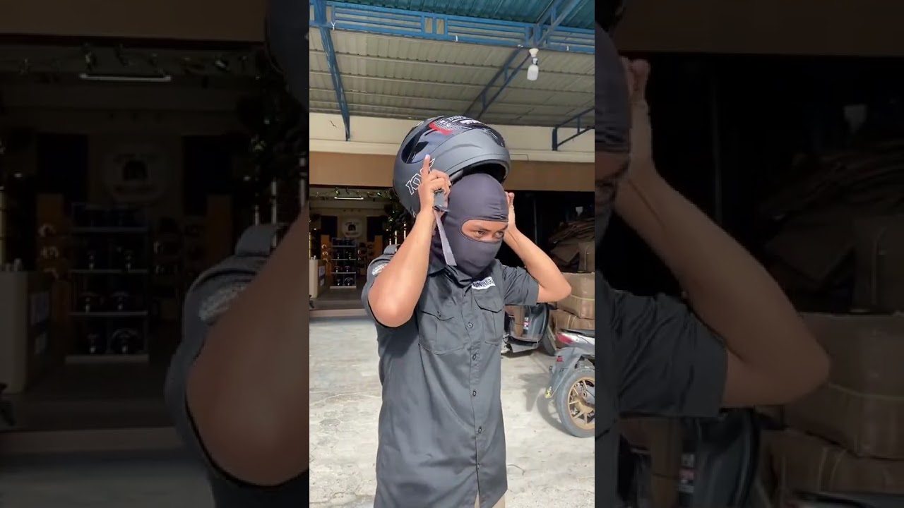 Cara menggunakan helm fullface dengan benar
