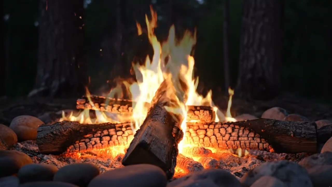 Tranquil Cracking Fire for Meditation