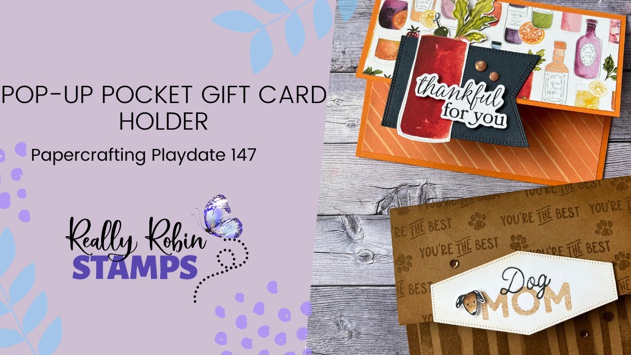 Pop-Up Pocket Gift Card Holder | Papercrafting Playdate 147