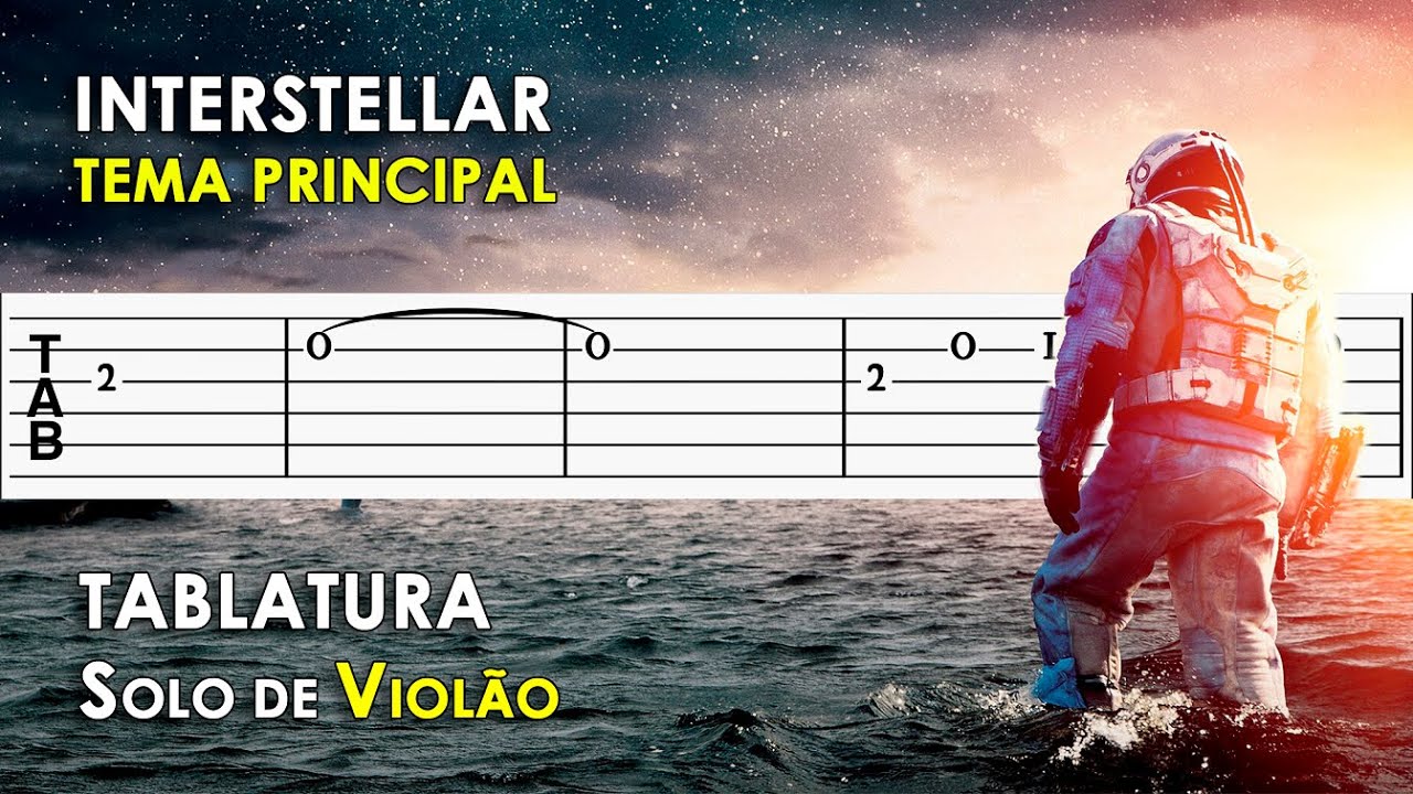Tema de Interstellar | Tablatura Solo de Violão Simplificado | Guitar Tutorial