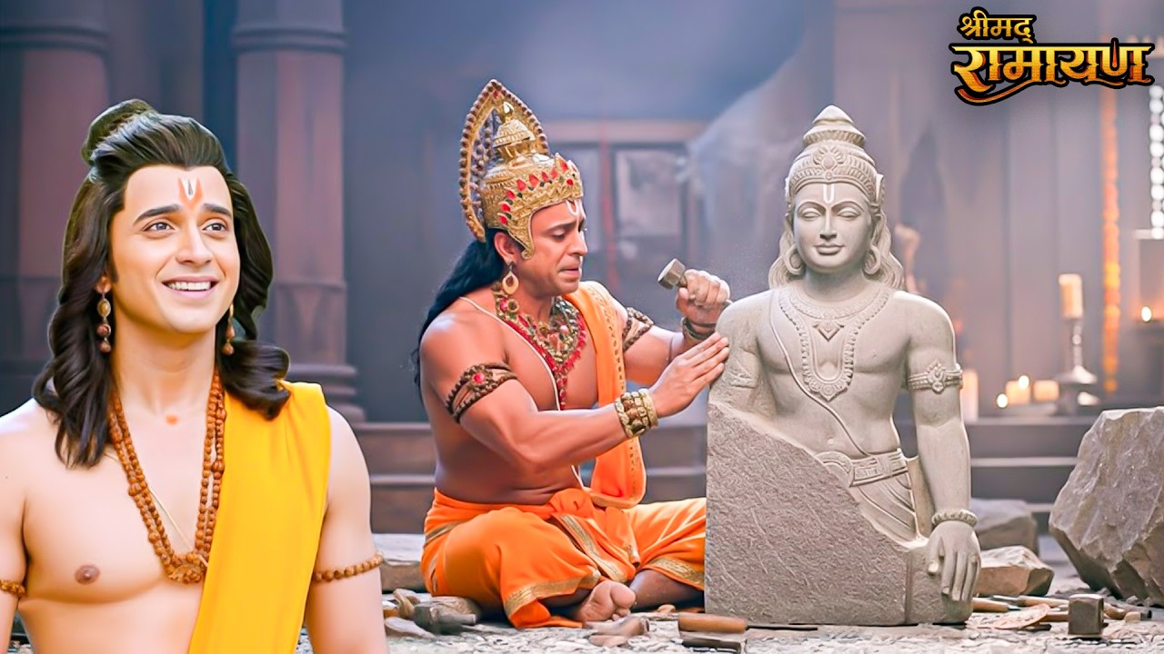 महाबली हनुमान जी ने भक्ति प्रेम से बनाई प्रभु श्री राम की प्रतिमा || Shrimad Ramayan