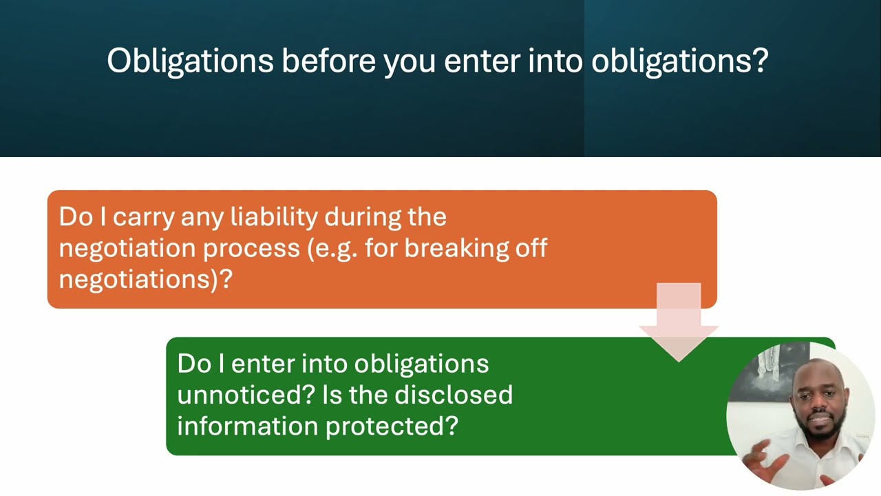 Legal Risks Related to Negotiations ( Contract Law in Kenya )