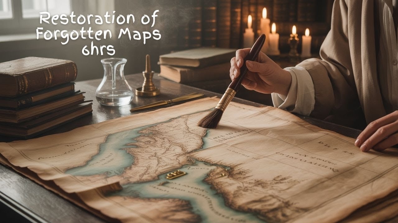 Restoration of Forgotten Maps: A Gentle Journey Through Old Cartography for Sleep & Relaxation