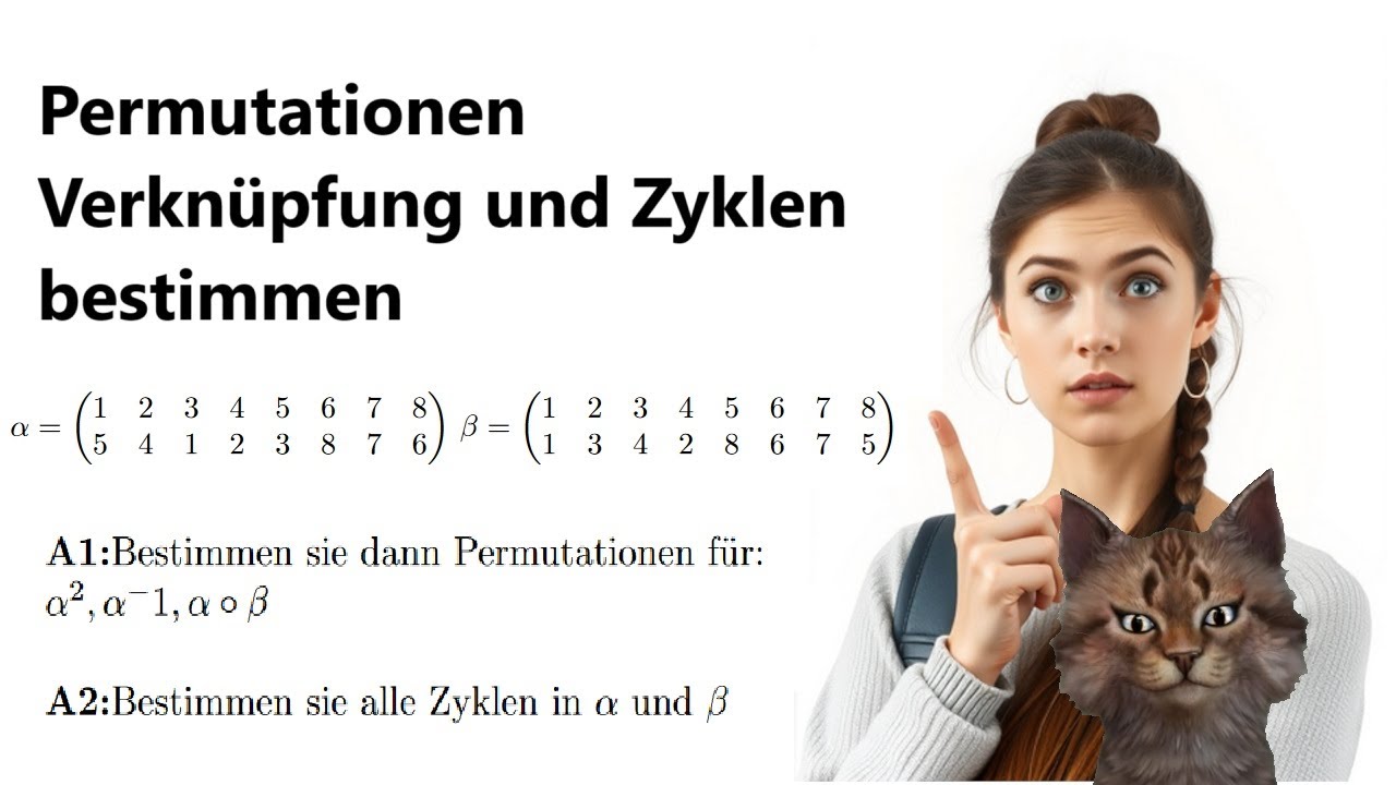 Bei Permutationen Zyklen und Verknüpfungen bestimmen