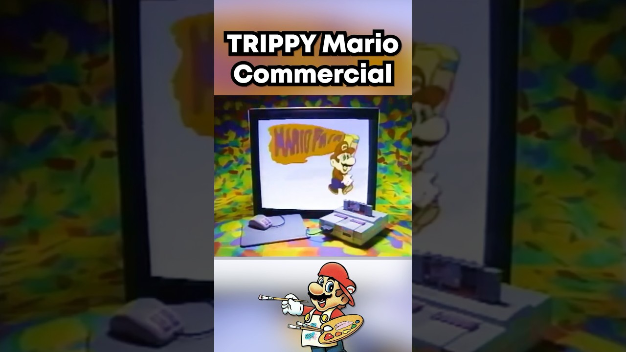 ТРИППИРОВАЛЬНАЯ реклама Mario Paint…🎨