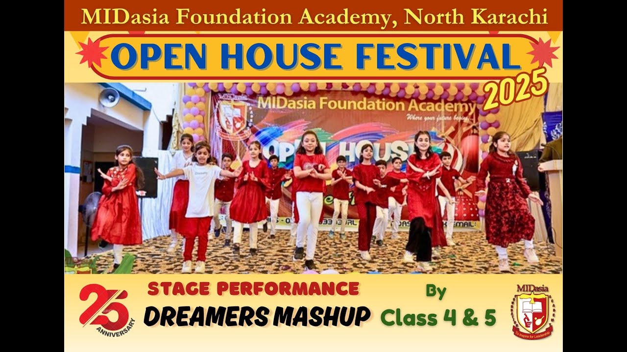 Dreamers by Class 3, 4 & 5 | Open House 2025|25th Anniversary | MIDasia Foundation Academy | N. Kar.