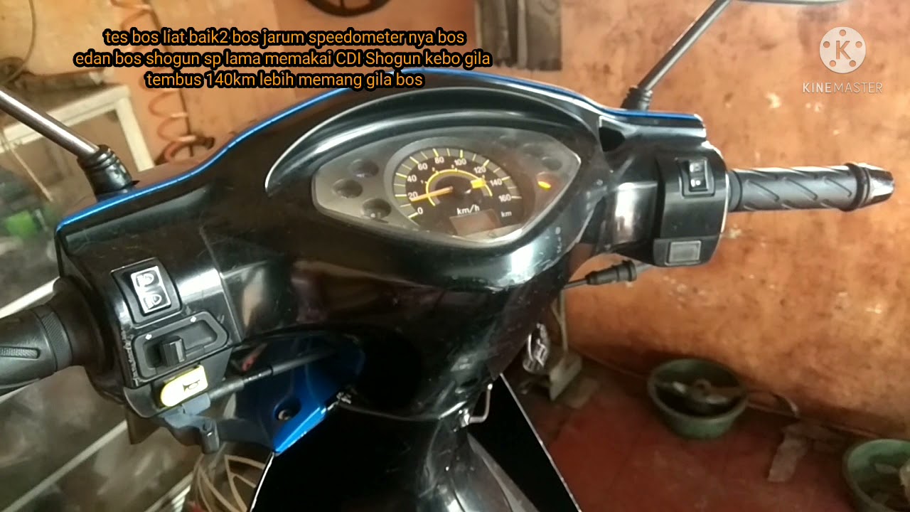 ngeri bos,shogun sp lama pakai CDI Shogun kebo top speed tembus 140km lebih,tanpa beban