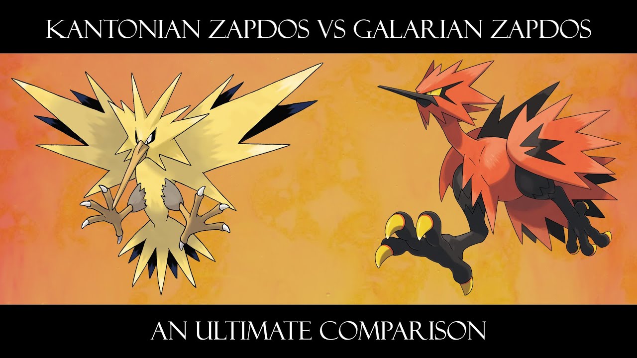 Zapdos (Kantonian vs Galarian): An Ultimate Comparison
