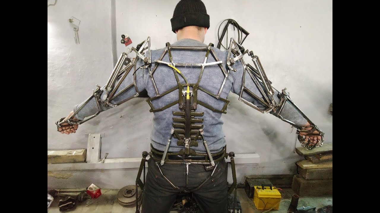 Mark 4M powered exoskeleton. Shoulder girdle. Part2. eng subs