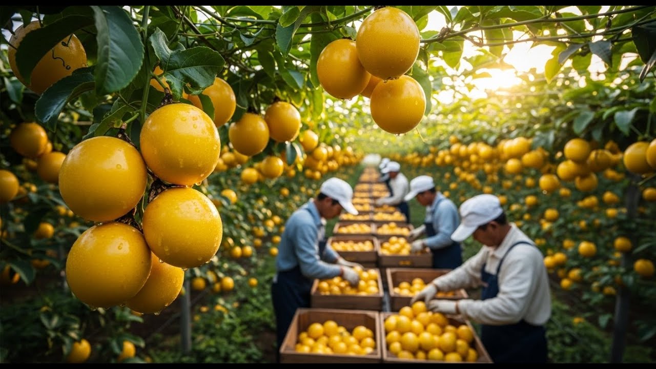 New: Passion fruit cultivation and harvesting process - passion fruit products (the entire process)