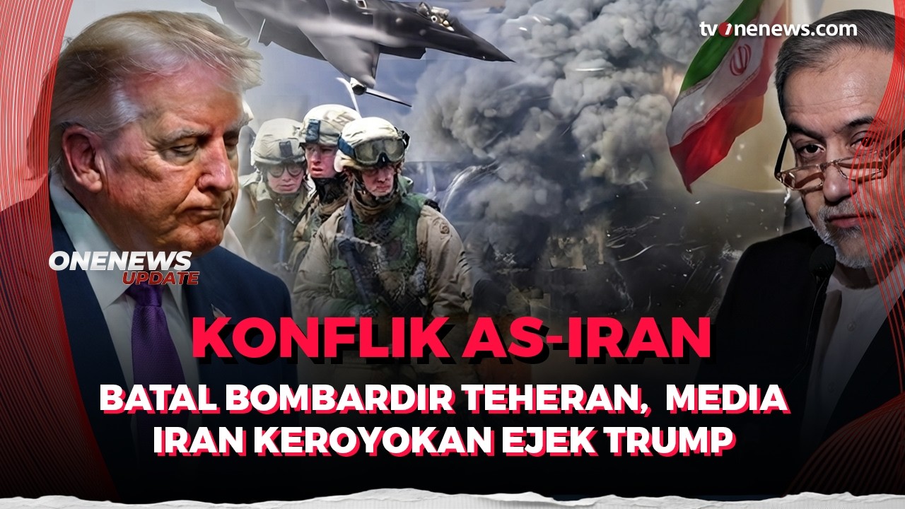 Jadi Bahan Ketawa, Media Iran Ejek Trump Usai Batal Serang Teheran   | OneNews Update