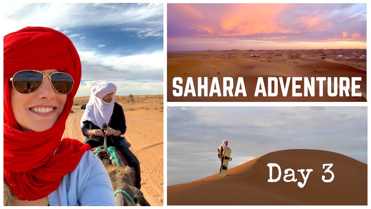 Morocco Sahara Desert Tour Day 3 | Camels & Sandboarding Erg Chigaga | Morocco Travel