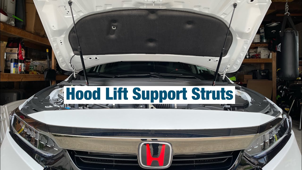 Установка стоек капота Honda Accord 2018-2021