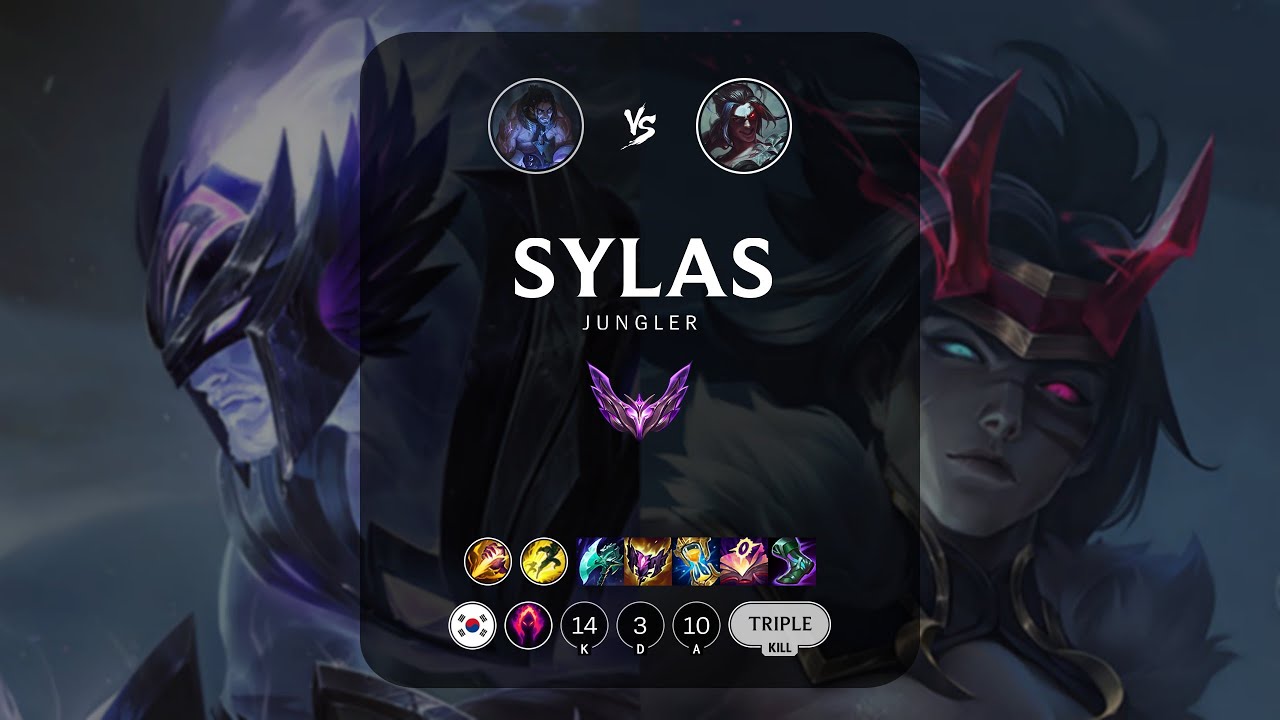Sylas Jungle vs Kayn - KR Master Patch 13.7
