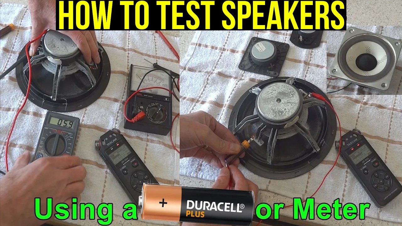 How to Test Broken or Blown Speaker, Drivers, Bass, Tweeter, Mid Range, Vintage Speakers Driver