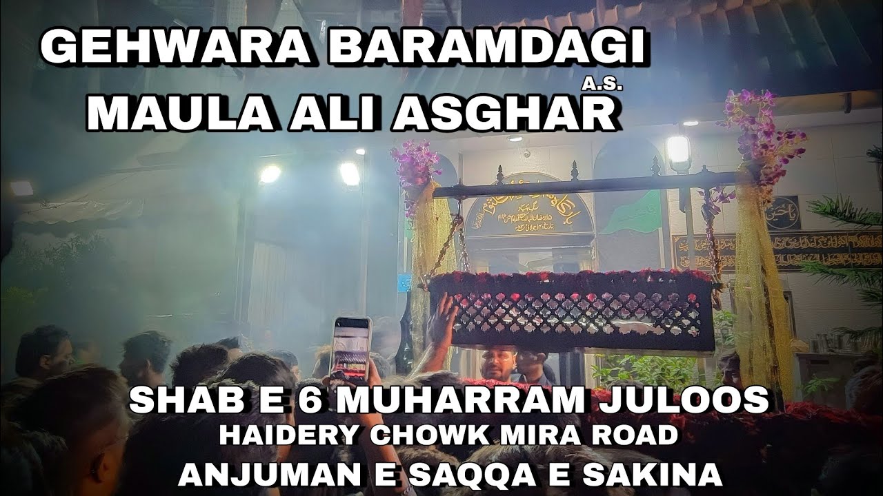 Shab e 6 Muharram Juloos | Gehwara Baramdgi e Maula Ali Asghar a.s. | Anjuman e Saqqa e Sakina s.a.