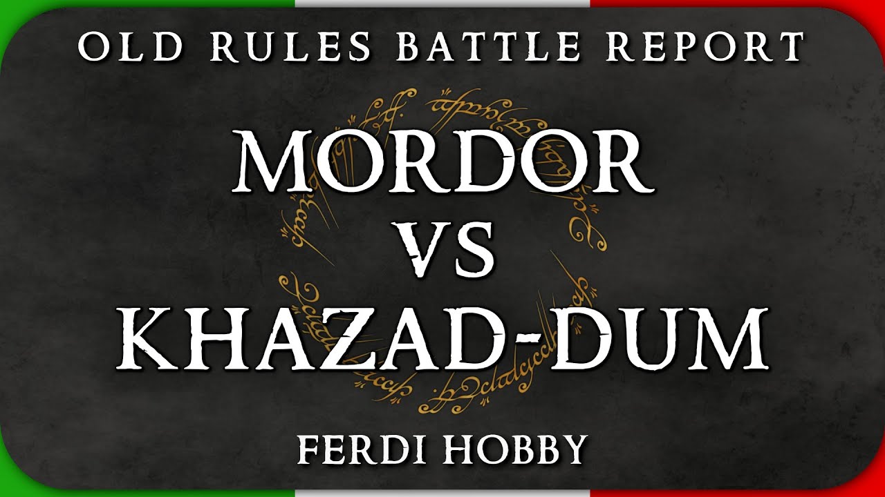Mordor vs Khazad-dum - Battle Report MESBG (600 pti)