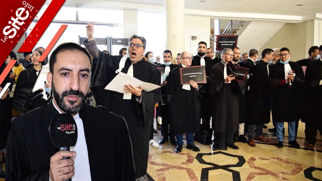 محامون بمراكش يحتشدون في وقفة احتجاجية للدفاع عن حقوق ومصالح مهنتهم