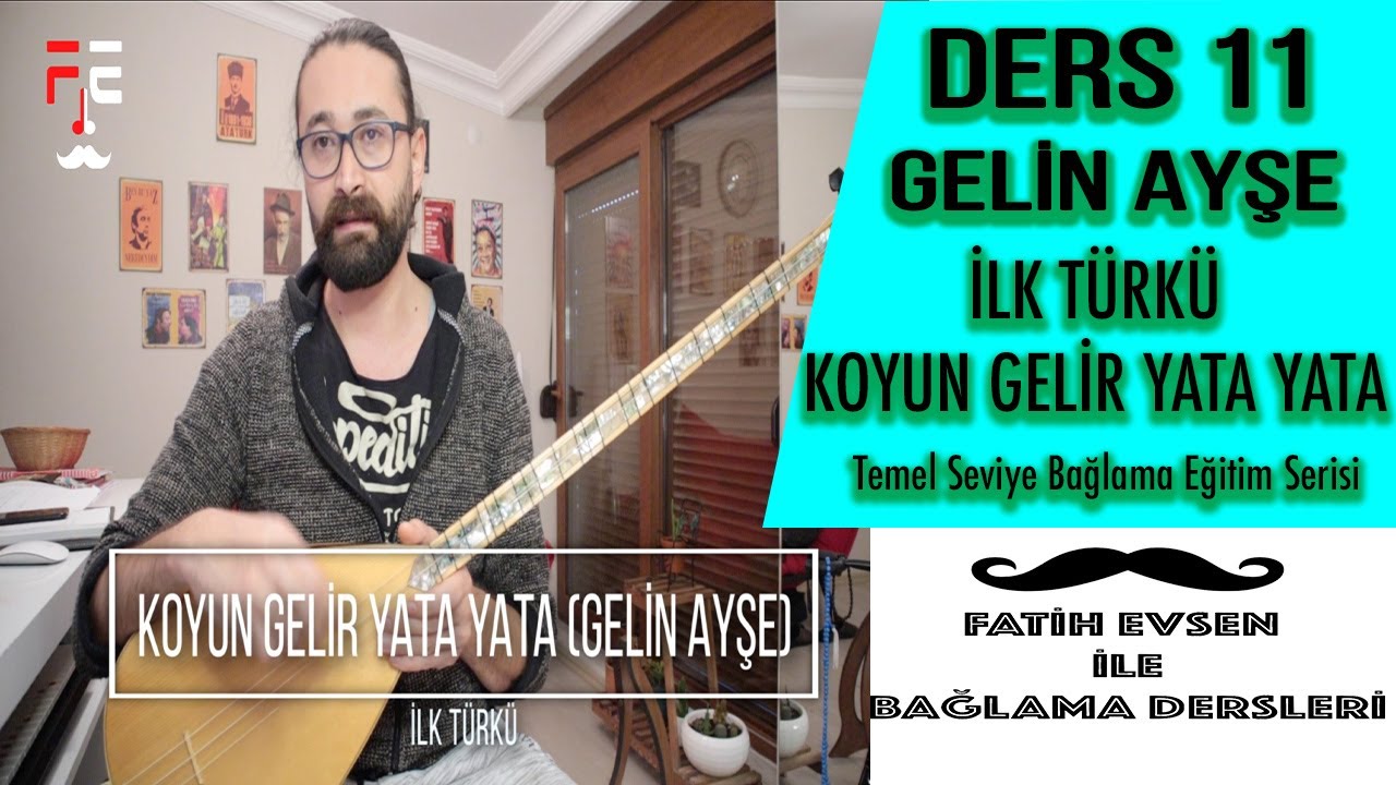 DERS 11 - GELİN AYŞE - LA TONU | (Fatih Evsen ile Bağlama Dersleri)