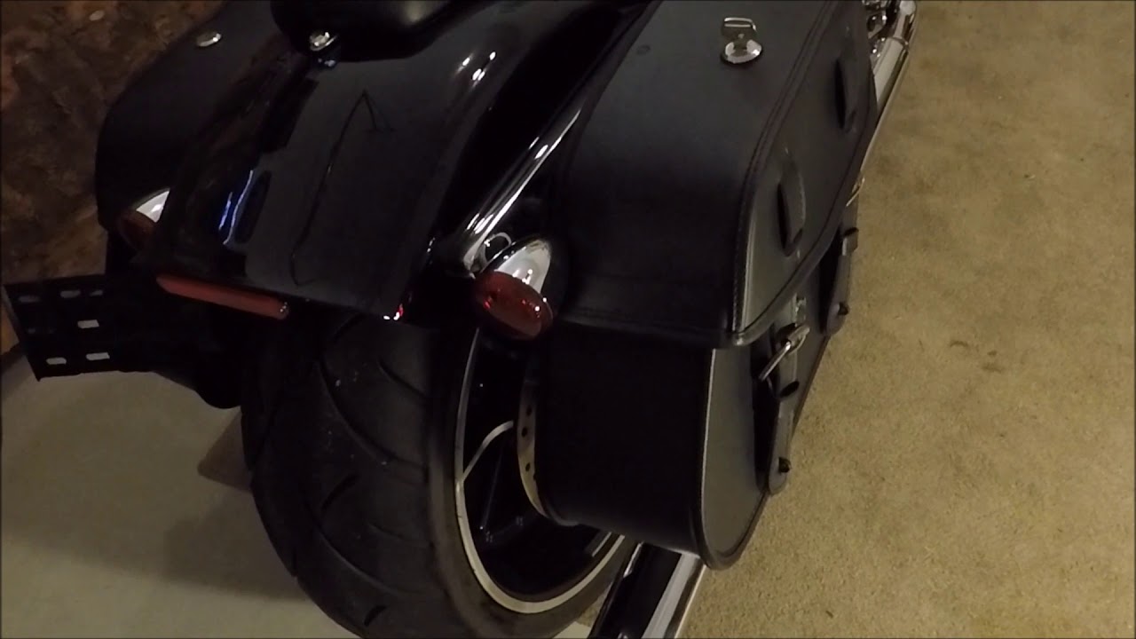 Viking Odin Leather Saddle Bags for 2016 Harley Davidson Breakout