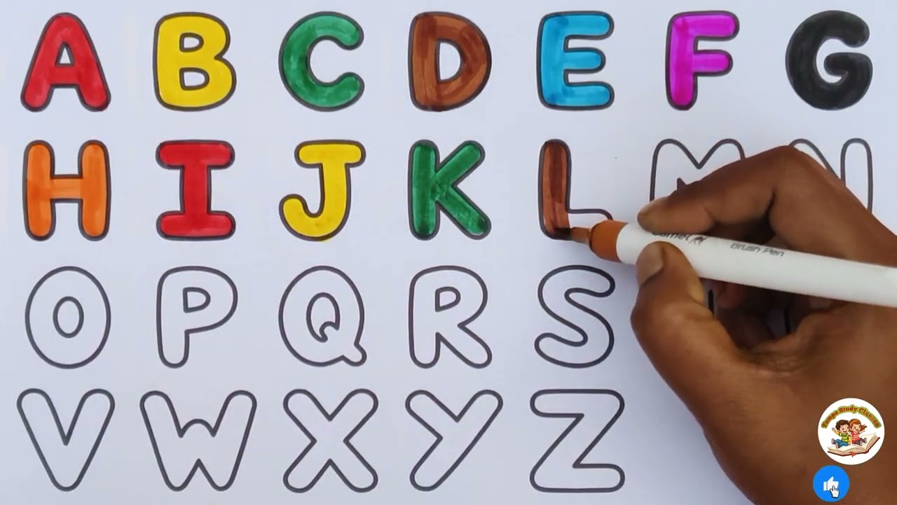 ABC Alphabet | Easy abcd | ABC Song for Kids | Learn A to Z Phonics & Dotted Writing ABC Class- 093