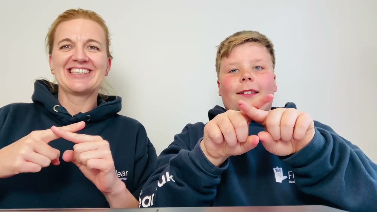 BSL Alphabet - signed by Sam and Nancy 🫶🏽🤟🏾💙