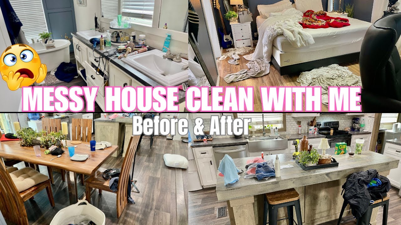 *NEW*EXTREMELY MESSY HOUSE | CLEAN WITH ME | BEFORE AND AFTER | CLEANING 2.0