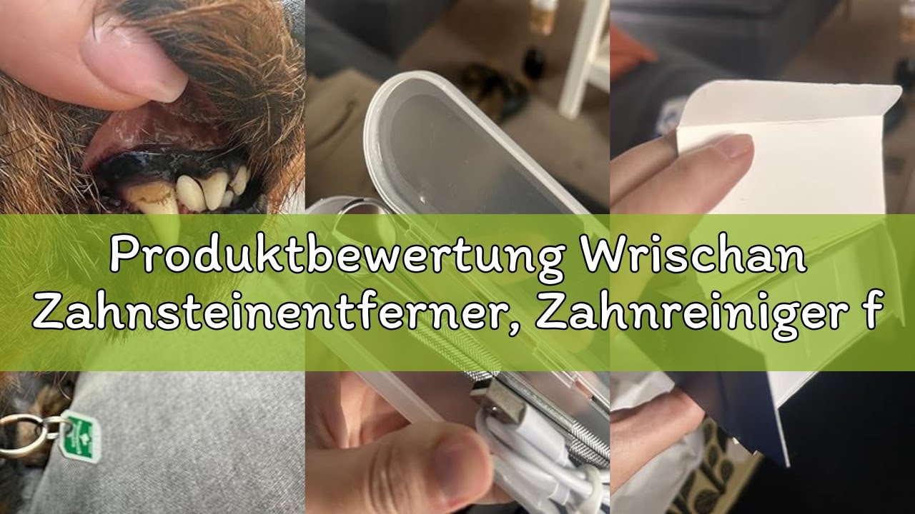 Produktbewertung Wrischan Zahnsteinentferner, Zahnreiniger für Haustiere, Hund Zahnreinigung Kit, 5