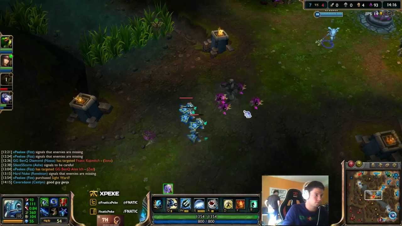 xPeke vs Alex ich - Fizz vs Zed mid (Challenger l)