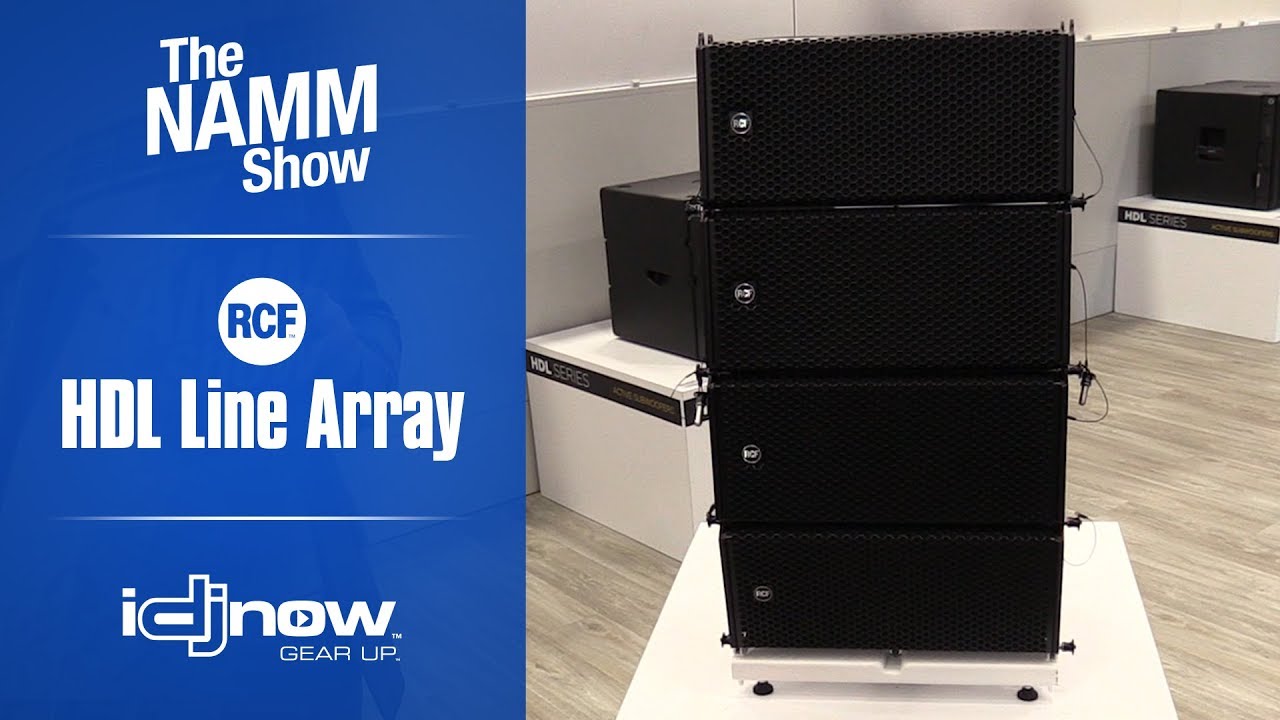 RCF HDL Line Array Series Speakers HDL 28A, HDL-26, HDL-35 at NAMM 2019