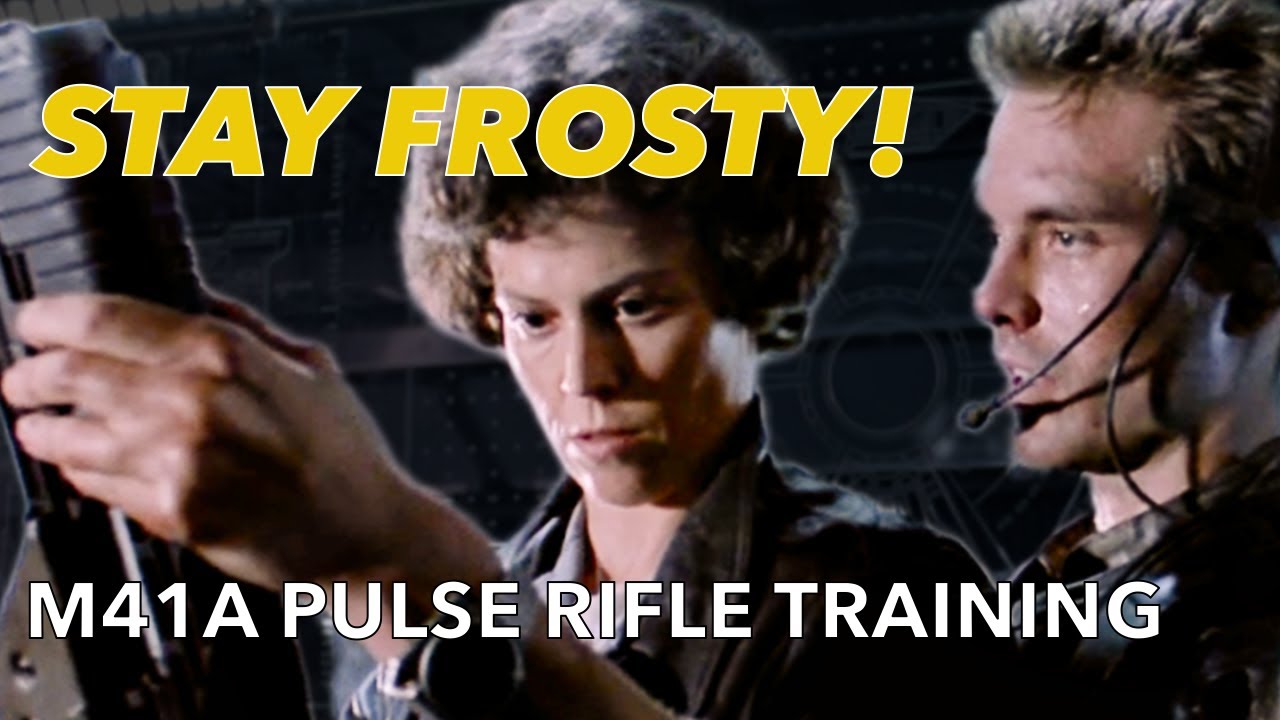 Hicks Trains Ripley with Pulse Rifle - Stay Frosty Scene, Aliens 1986