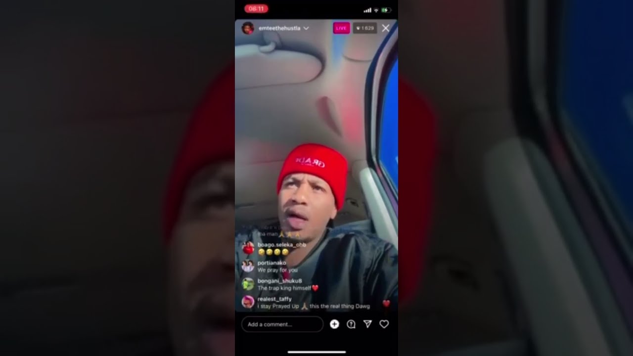 Emtee angry ig live rant
