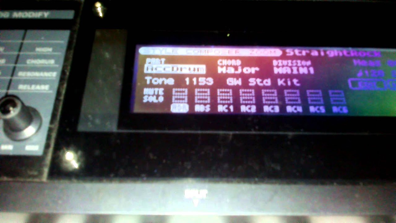 Como hacer un ritmo en roland gw8