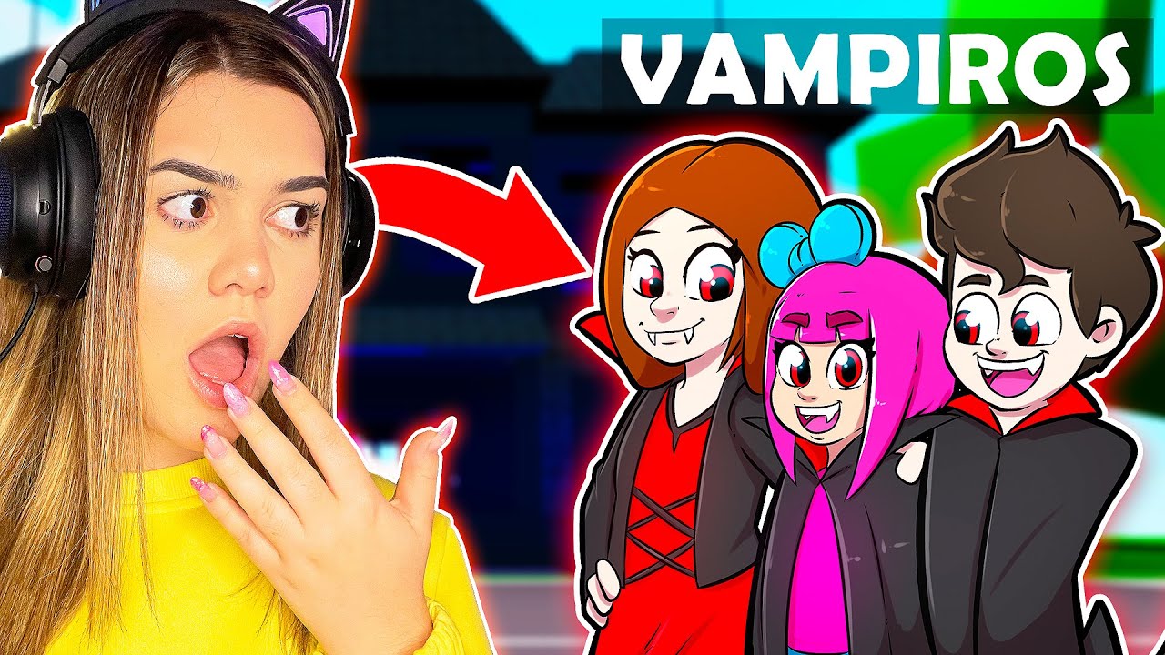 FUI ADOTADA POR UMA FAM&Iacute;LIA DE VAMPIROS 🧛&zwj;♀️ NO BROOKHAVEN | ROBLOX HIST&Oacute;RIA - PAPILE ✨