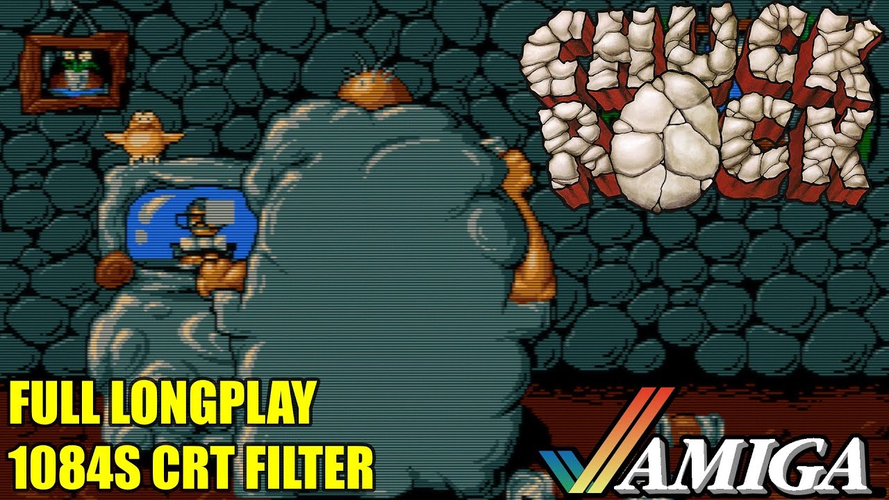 Chuck Rock Longplay - Commodore Amiga - 1084s CRT Filter