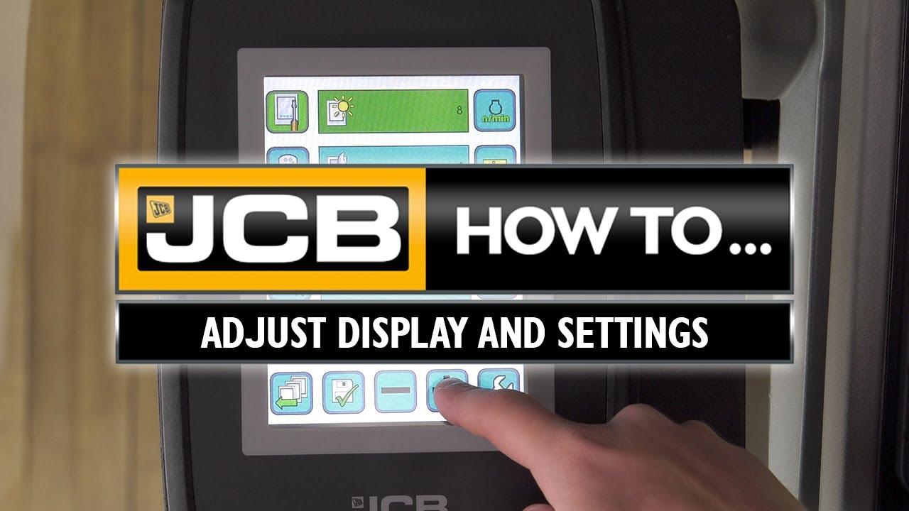 JCB Fastrac: как настроить отображение экрана и параметры